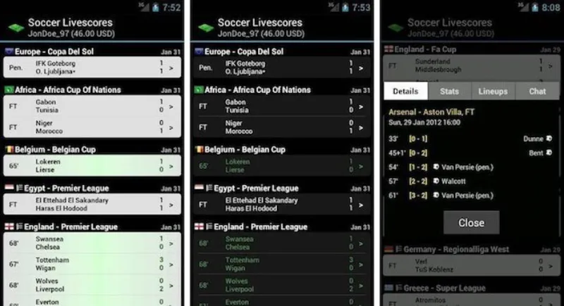 Livescore là gì?